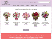Tablet Screenshot of delmastheflowerbooth.com